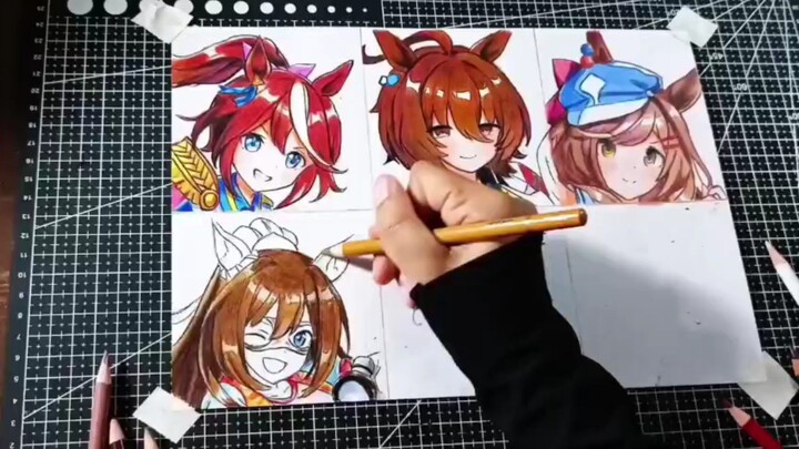 Coloring El Condor Pasa dari Uma musume [ Simple art ] (≧▽≦)🍫