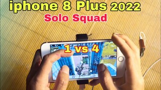 PUBG Mobile | iphone 8 Plus 60Fps - Show Thao Tác Tay 4 Ngón - Cách Ghìm Tâm Solo Squad | NhâmHNTV