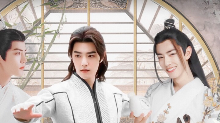 [Xiao Zhan] Ancient costume licking face｜Gods should wear white clothes