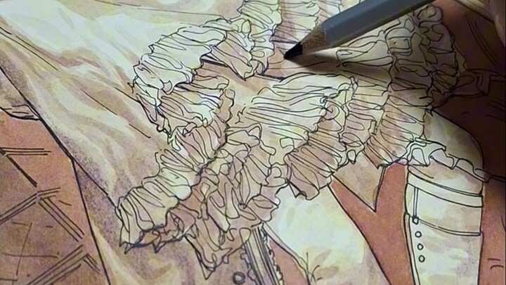 Torturing myself over this 8,900-yuan hand-drawn draft—no laughing yet… But after I finished, the or