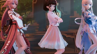 [Ling Yuan Genshin Impact MMD/Cloth] Mixed in a bird (My smile is so cute)