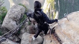 ประสบการณ์การดื่มด่ำกับ Huashan Skywalk แบบเห็นหน้าจริงครั้งแรก #Huashan #Skywalk #กลางแจ้ง #ปีนเขา 