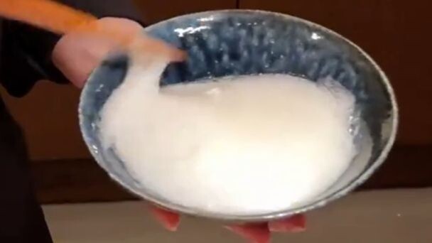 Hand-beaten egg whites