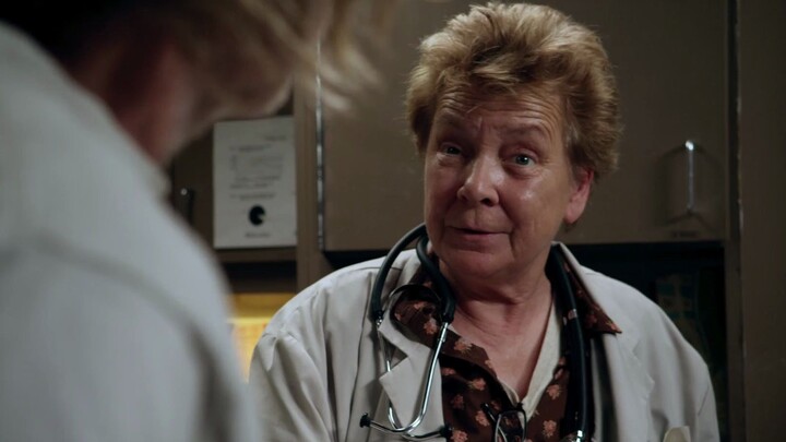 Famous scene from the American TV series Shameless: Frank is gifted with three balls that shocked th
