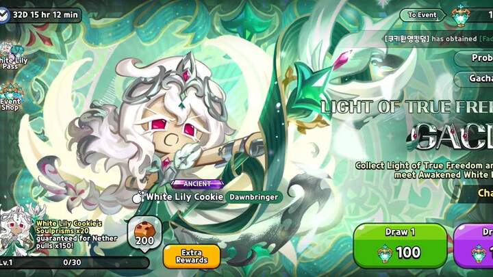 awakened white Lily gacha yay 😍