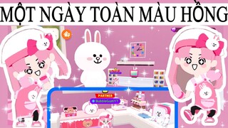 MỘT NGÀY TOÀN MÀU HỒNG-GUM BÁNH BÈOOO !! [PLAY TOGETHER]