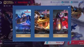 NEW! CLAIM TRANSFORMER SKIN! NEW EVENT MOBILE LEGENDS