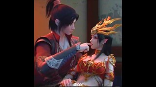 Queen medusa & xiao yan first meeting 🔥 Battle through the heavens #donghua #3danimation #btth #amv