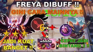 FREYA DIBUFF JADI KUAT BANGET !! GINI CARA MAINNYA ! PAKE AJA COMMANDER TERBAIK MAGIC CHESS 2022 INI