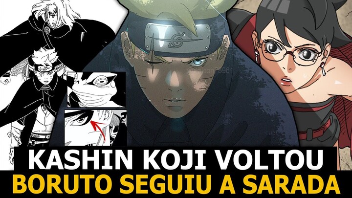 GÊNIAL! BORUTO TREINOU O MODO SÁBIO COM KOJI E SEGUIU A SARADA UCHIHA! - BORUTO VORTEX
