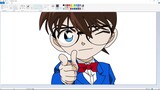 SpeedDrawing Detective Conan on MS Paint | SpeedPaint Anime | MS Paint Anime