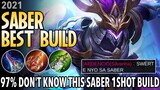 Saber Best Build for 2021 | Top 1 Global Saber Build | Saber Gameplay - Mobile Legends: Bang Bang