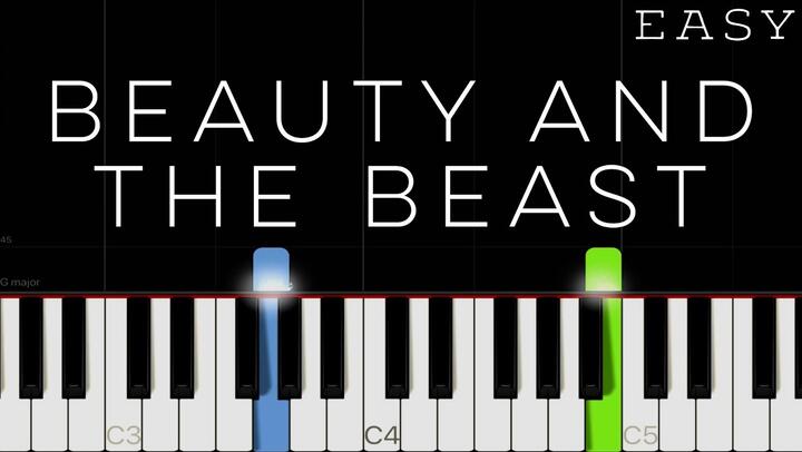 Beauty & The Beast - Disney | EASY Piano Tutorial