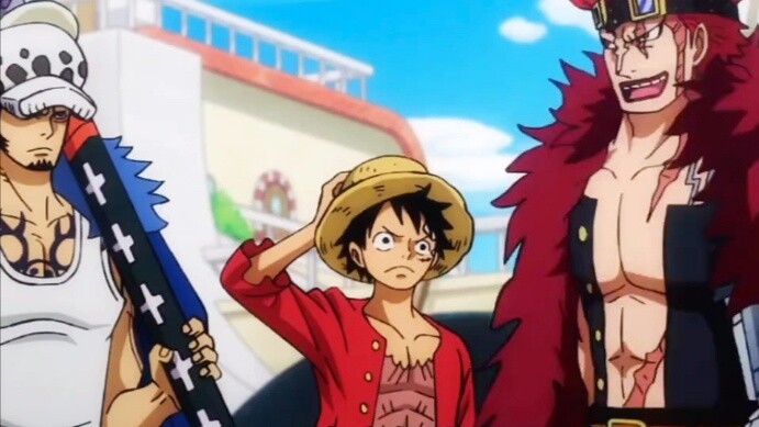 The three captains' choices, Kidd and Luo Ji were defeated, leaving Luffy