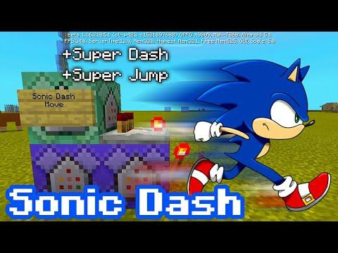 How to gain Sonic Dash Move in Minecraft using Command Block