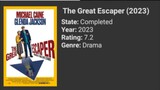 the great escaper 2023 follow my facebook and youtube eugene movies