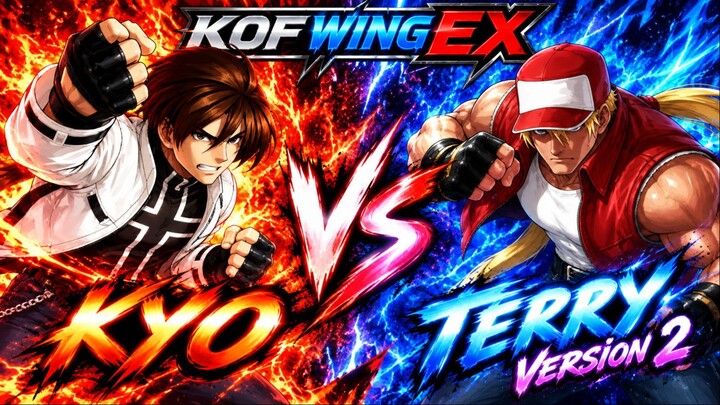 Kyo vs Terry V2 | KOF Wing EX | CPU vs CPU | #0000000025