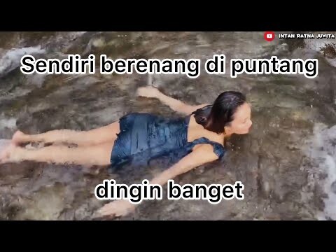 Pertama kali berenang di puntang, dingin banget