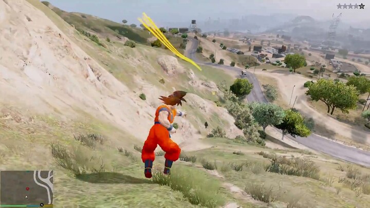 The heaven-destroying vitality bullet! The strongest GOKU on earth! [Xiaoyao Xiaofeng-GTA5 Superhero