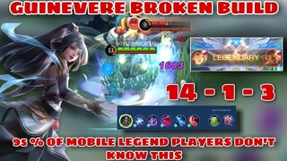 GUINEVERE BROKEN LIFESTEAL BUILD HOW TO DO THIS COMPLETE GUIDE - EMBLEM SETUP - MOBILE LEGENDS