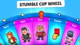 STUMBLE CUP SPIN WHEEL DI STUMBLE GUYS!? BANYAK SKIN SEPAK BOLA BARU