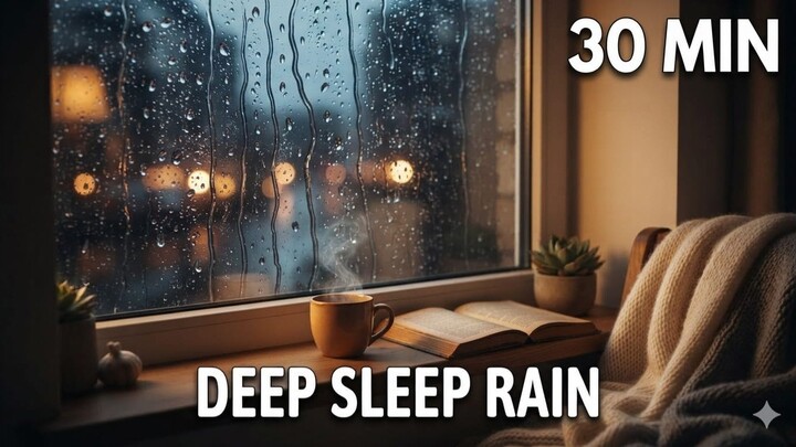30分钟沉浸式助眠雨声 | 纯黑屏伴眠/冥想/学习  (30 Minutos de Som de Chuva Imersivo para Dormir | Tela Preta para Sono/M