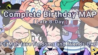 Complete Birthday MAP Fandoms