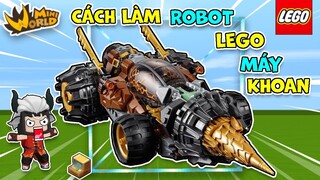 Robot LEGO #1: Cách Làm Cổ Xe Máy Khoan siêu ngầu trong mini world