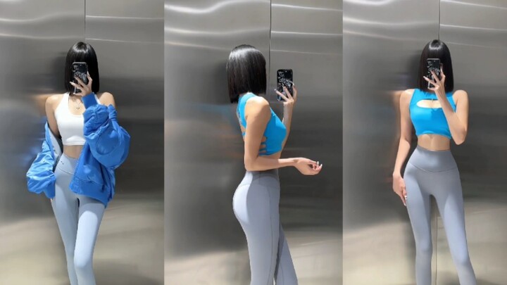 ชุดสีน้ำเงินสุดคิวท์ของสาวน้อยนี่สวยเกินไปแล้วนะ! เข้ากับหุ่นของเธอมากเลย!