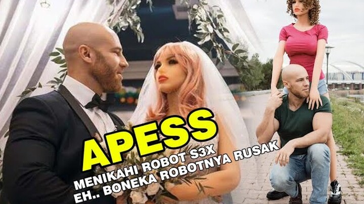 apes artis binaraga berotot men1k4h dengan boneka cantik eh robot bonekanya rusak, emang diapain yaa