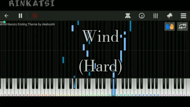 Wind - Naruto Ending theme | Piano tutorial (Hard)