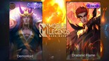 VALIR Demonlord VS Draconic Flame Skin Comparison | Mobile Legends