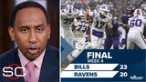 ESPN's Stephen A. reacts to 4th-down stop, last-second kick lift Bills past Ravens 23-20