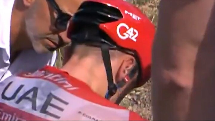 Se acabó el sueño Pogačar abandona La Vuelta a España tras una caída ‍♂️