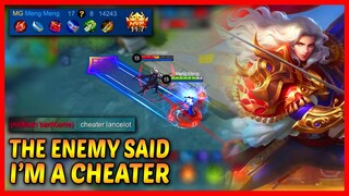 This is What Will Happen When I Played in Epic Rank | The Enemy Says I'm a Cheater - MLBB