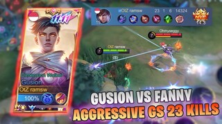 AGGRESSIVE GUSION 23 KILLS VS FANNY 🔥🔥🔥 - MOBILE LEGENDS