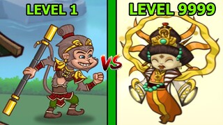 NGỘ KO CẤP 3 GIÁP VÀNG THIẾT BẢNG VÀNG VS NỮ OA - Tower Conquest - TOP GAME ANDROID IOS THÀNH EJ