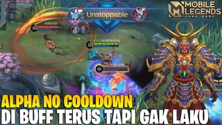 ALPHA BUFF NO COOLDOWN - ULTIMATE BERASA SKILL BIASA! MOBILE LEGENDS
