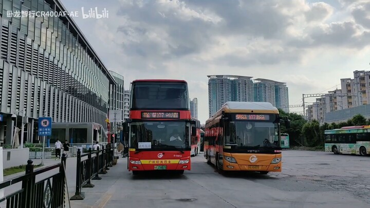 《กวางตุ้งเต่า》จีนกวางโจวรถบัส107ช่วง(จงซาน แปดทาง→การบรรยายเรื่องการเกษตร)