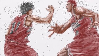 [สแลมดังก์National Tournament Finale] ซากุรางิเสี่ยงชีวิตเพื่อชนะเกมนี้! การตบมือแสดงความยินดีของศตว