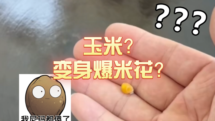 玉米？变身爆米花？