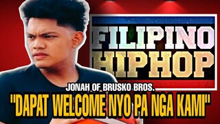 JONAH NG BRUSKO BROS. NAGSALITA PATUNGKOL SA ISSUE NYA SA BUONG HIPHOP COMMUNITY