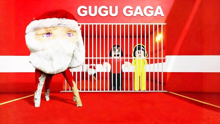 Yuta, Mio Dan Baby Celine Dikejar Santa Gugu Gaga Dipenjara Barry  ROBLOX