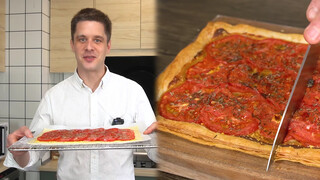 A Classic French Tomato Mustard Tart