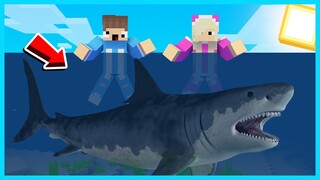 MIPAN & ZUZUZU Hidup Di Dunia MEGALODON Di Minecraft! ADA DINOSAURS JUGA!
