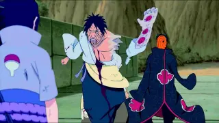 Sasuke and Masked Obito Gangs up on Danzo for Killing Uchiha Clan - Danzo remembers 2nd Hokage