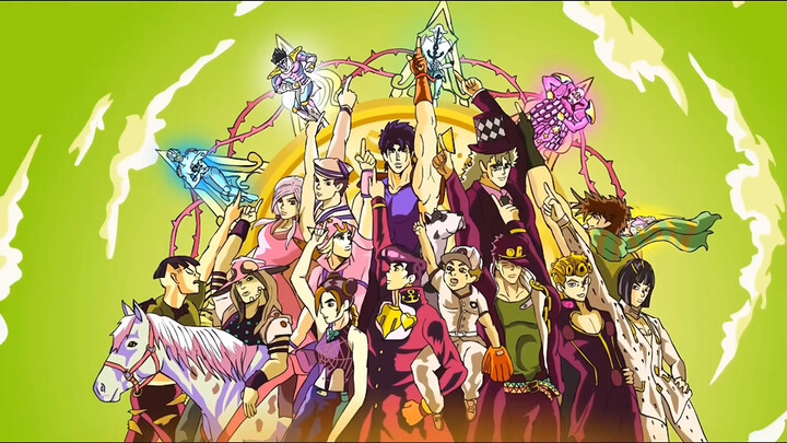 การต่อสู้ระหว่างตัวละครในเพลงประกอบ JOJO (สนับสนุนโดยเวอร์ชันอวกาศของ Kaz)