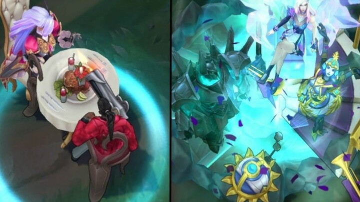 Adegan interaktif aneh yang disebabkan oleh skin pahlawan yang kembali ke kota - LOL LOL