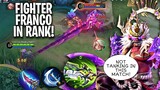 FRANCO FIGHTER DAMAGE BUILD FULL RANK GAMEPLAY WITH LEGEND SKIN! | WOLF XOTIC | MLBB
