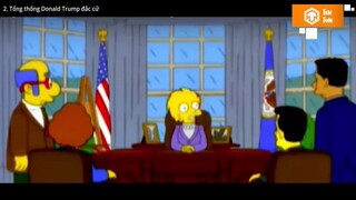 DONALD TRUMP LÀM TỔNG THỐNG -10 Lần Tiên Đoán Tương Lai Gia đình Simpsons p9